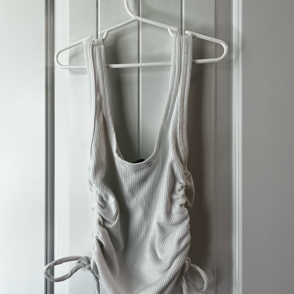 Women’s white tank top